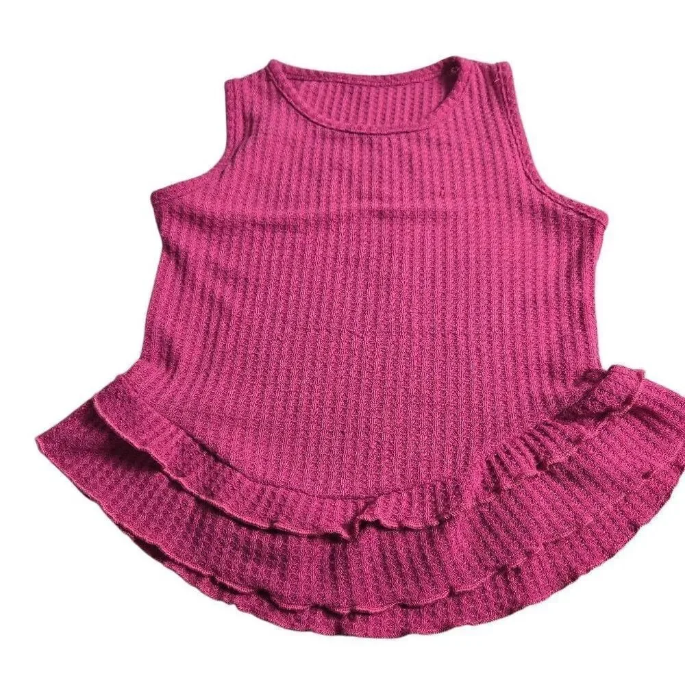 Pink tanktop shorts Matching outfit 130 6/7